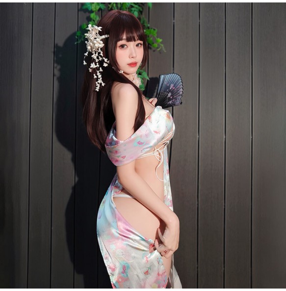 FEE ET MOI - Sakura Beauty Strapless Dress (Pink)